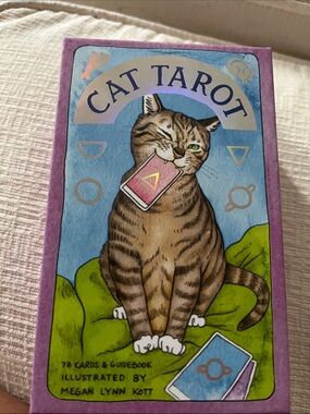 Chronicle Books Cat Tarot Deck — Purple, Blue, Green Accents